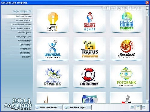 tao logo dep voi aaa logo
