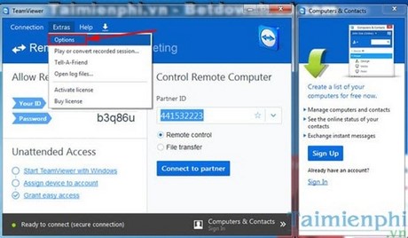 tao mat khau co dinh teamviewer