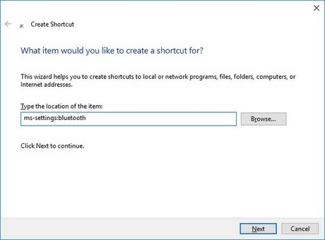 tao shortcut settings win 10