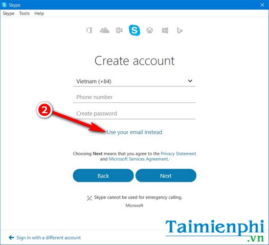 tao tai khoan skype