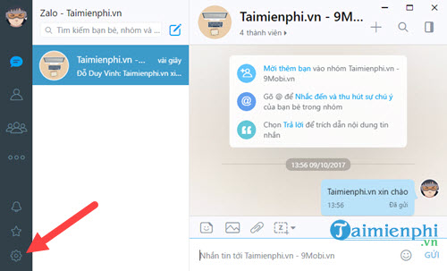 tat thong bao chat zalo