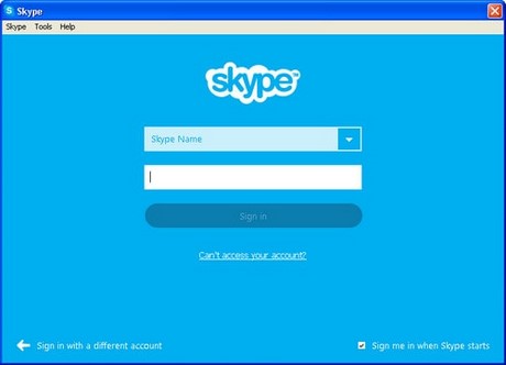 how to change skype password