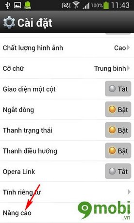 cài đặt nút thoát cho opera mini cai dat nut thoat cho opera mini