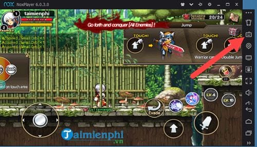 thiet lap ban phim ao de choi game tren noxplayer 2