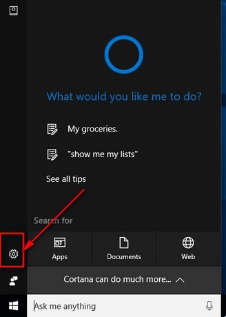 tim kiem an toan tren cortana windows 10