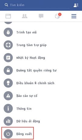 dang suat facebook tren dien thoai