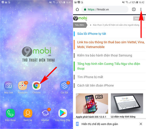 tim lai mat khau da luu tren chrome cho android 2