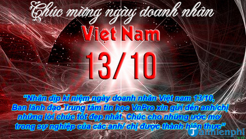 tin nhan chuc mung ngay doanh nhan viet nam 13 10 2