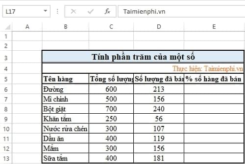 tinh phan tram cua mot so 2