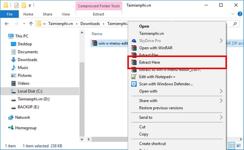 toi uu hoa trinh don win x tren windows 10 2