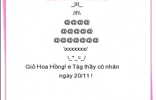 tin nhan 20/11