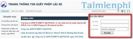 nhan biet bang lai xe gia