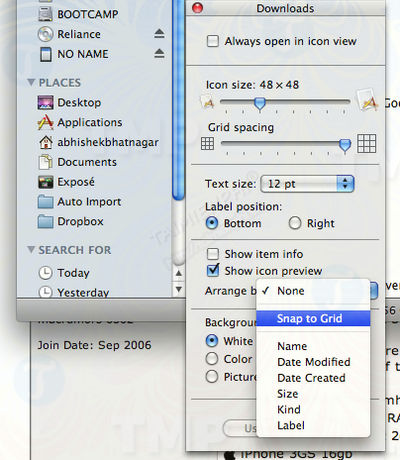 tu dong sap xep cac file thu muc tren finder tren mac os x 2