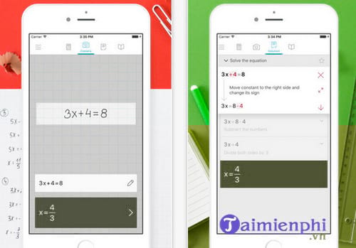 ung dung giai toan tren smartphone