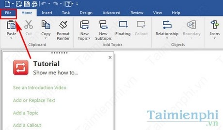 ve so do tu duy tren mindjet mindmanager