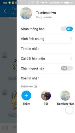 xem lai tin nhan zalo cu tren dien thoai