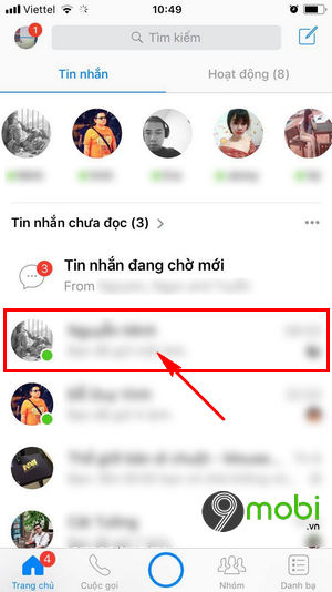 xoa tin nhan Facebook Messenger