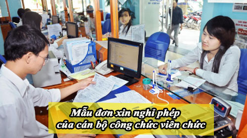 mau don xin nghi phep cua can bo cong chuc vien chuc