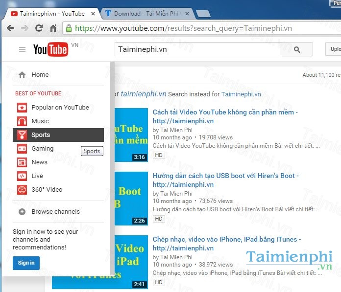 download youtube
