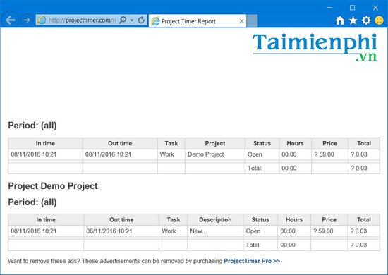 download project timer