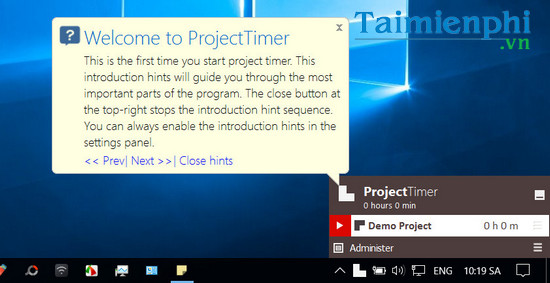 download project timer