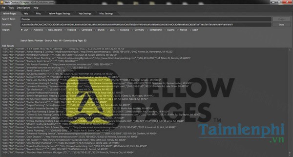 download web contact scraper