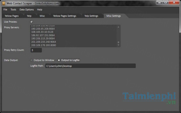 download web contact scraper