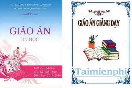download mau bia giao an