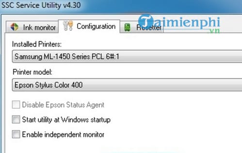 ssc service utility epson 1390