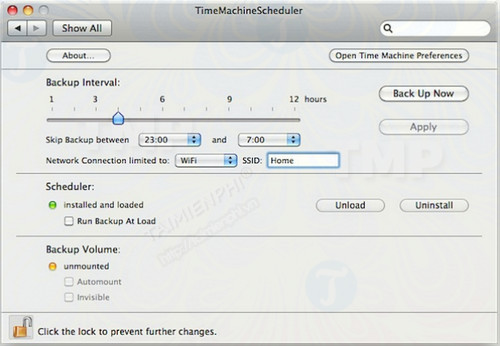 TimeMachineScheduler for Mac
