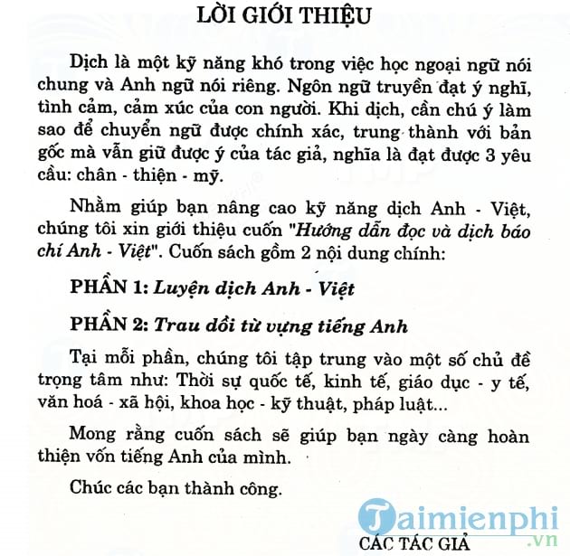 Đọc và dịch báo chí Anh Việt