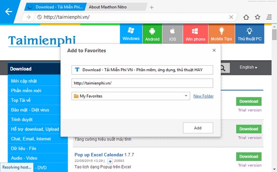 Tải trình duyệt web maxthon nitro tai trinh duyet web maxthon nitro