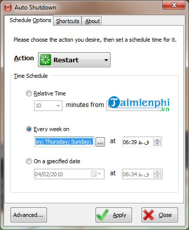 auto shutdown