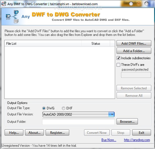 Any DWF to DWG Converter