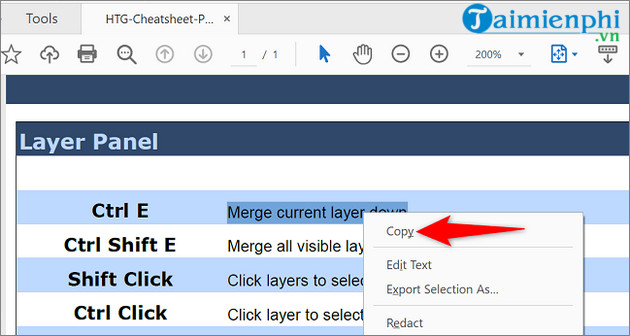 sao chep van ban pdf sang word