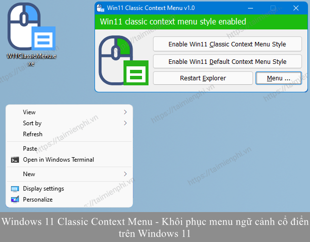 windows 11 classic context menu