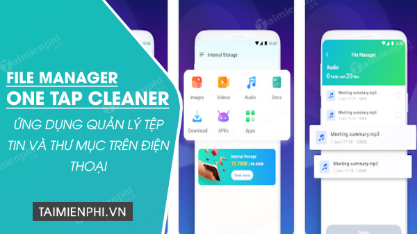 download file manager one tap cleaner