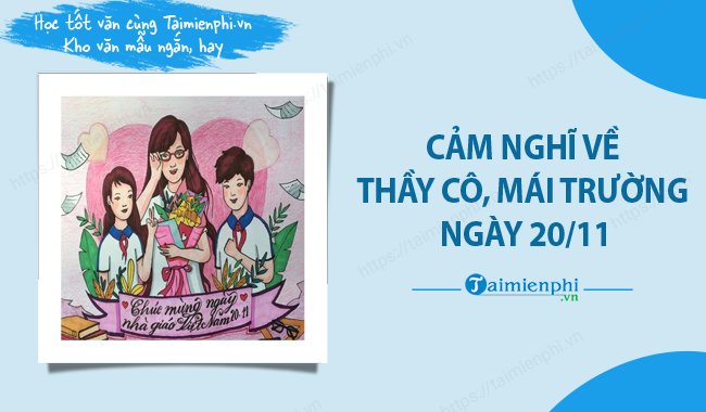 Cam nghi ve thay co, mai truong