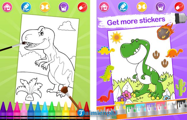dino coloring pages