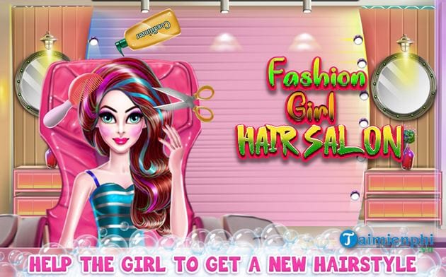fashion girl hair salon