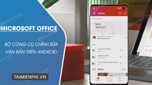 download microsoft office cho android