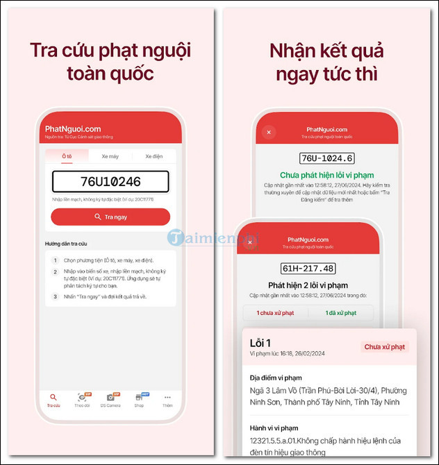 tải app tra cứu phạt nguội toàn quốc