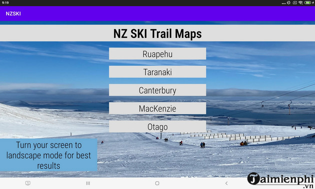 tai NZ Ski Trail Maps
