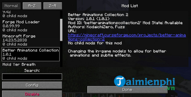 Download Better Animations Collection 2 Mod 1.14.4 - Mod thay đổi Anim