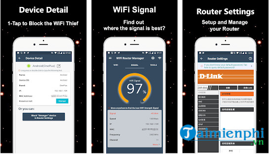 Download WiFi Router Manager Cho Android - Quản lý Wifi bằng điện thoạ