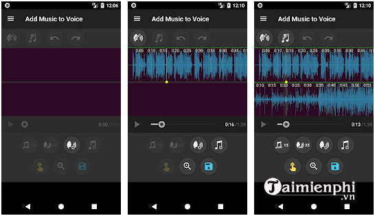 add music to voice