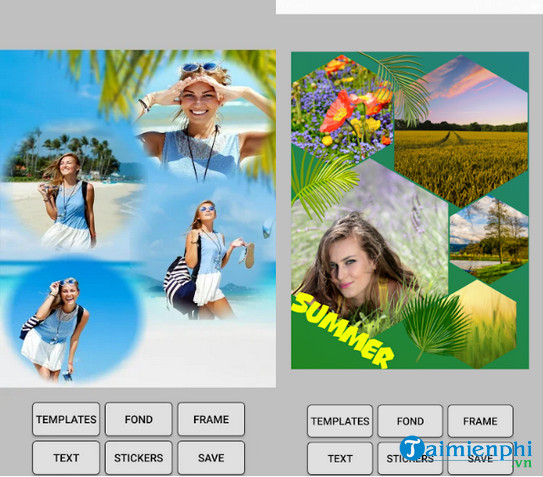 Download Photo Collage Cho Android - Tạo Ảnh Ghép Với Bố Cục Và Nền Độ