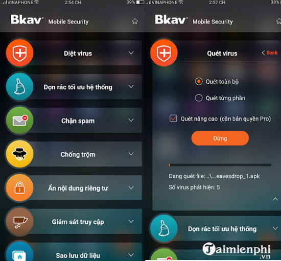 bkav mobile security cho android
