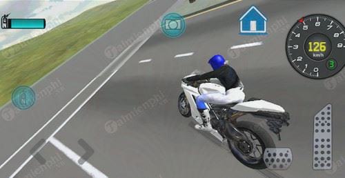 fast motorcycle driver 3d