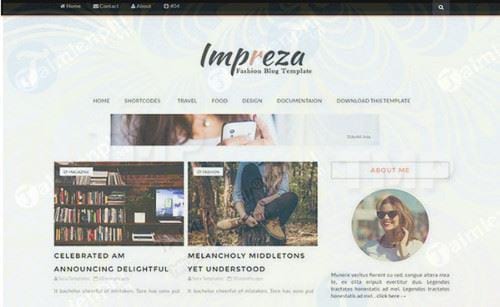 template blogspot impreza